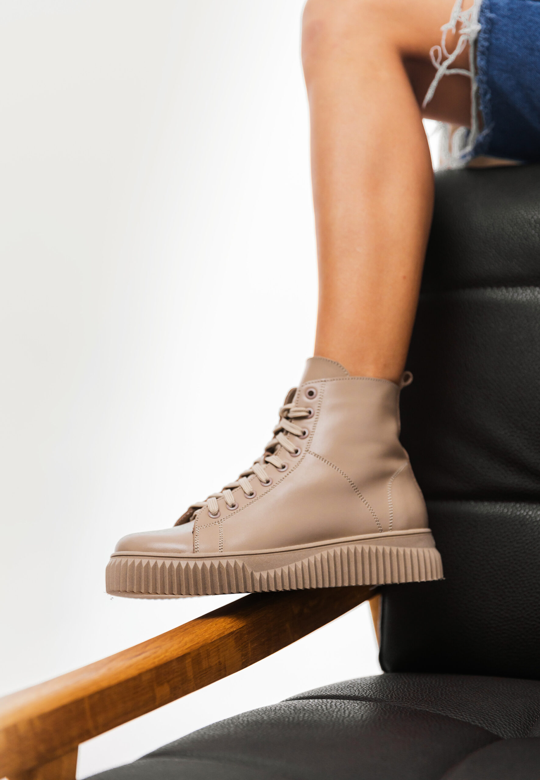 Кеди високі демісезонні на байці жіночі (vm-819-06) - Зображення 7