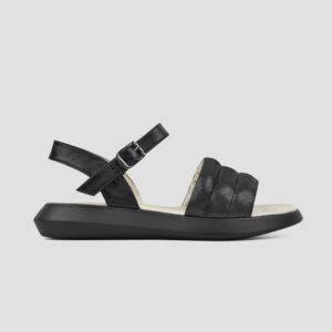 Жіночі шкіряні босоніжки з синім відливом (vm-110-30)