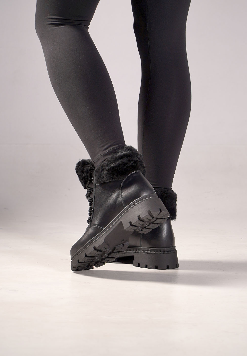 Шкіряні зимові короткі черевики (vm-astra-73) - Зображення 3