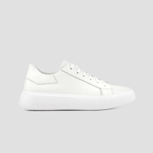 Жіночі шкіряні кеди білого кольору (od1206b)