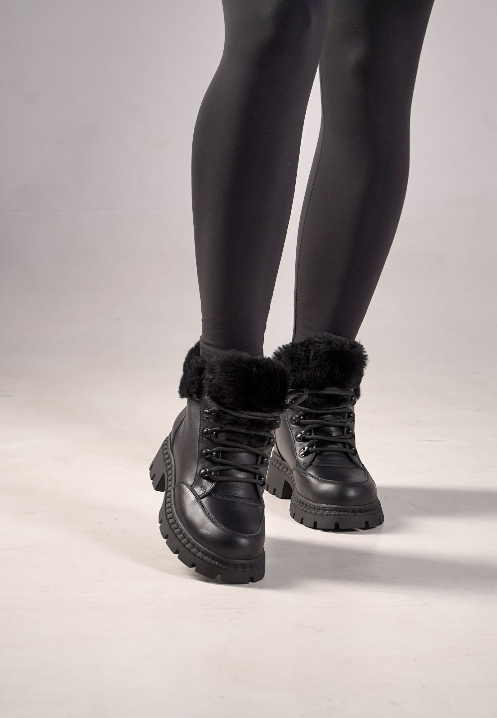 Шкіряні зимові короткі черевики (vm-astra-73) - Зображення 4