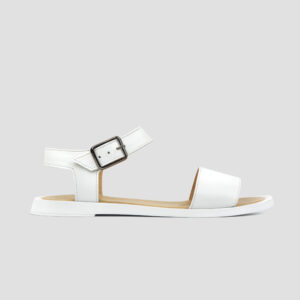 Жіночі білі шкіряні босоніжки (od-2212b)