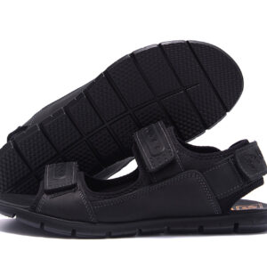 Чоловічі шкіряні сандалі AND Black Denim (W8(1))