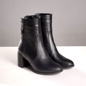 Шкіряні черевики на підборі — класичні (vm-6055-04)