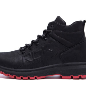 Чоловічі зимові шкіряні кросівки Reebok Black leather (M.1 R ч бот)