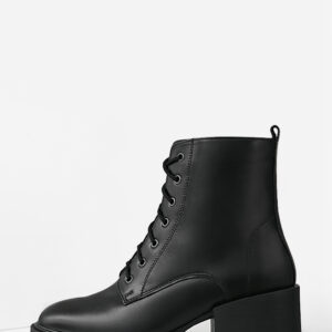 Зимові черевики на невеликому широкому підборі (vm-4065-04)