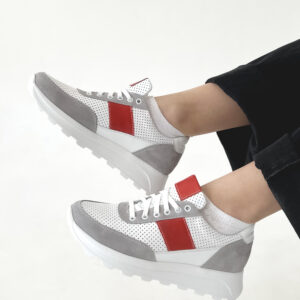 Жіночі кросівки перфорація — натуральна шкіра (vm-om-46)