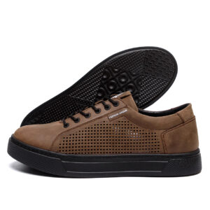 Чоловічі літні шкіряні кеди Kristan перфорація