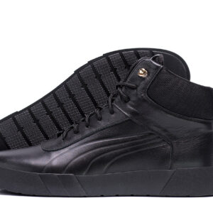 Чоловічі зимові черевики Pm Black Leather (P1-1 бот)