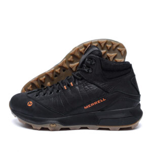 Чоловічі зимові шкіряні черевики MERRELL Black (М-05ч бот)