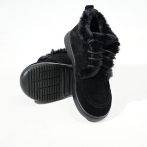 Анатомічні черевики з широким носком — натуральна замша (vm-079-07ch)