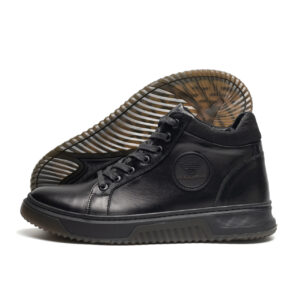 Чоловічі зимові шкіряні черевики Armani (179ч.кож)