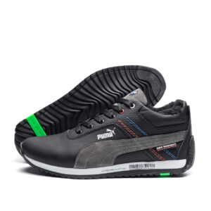 Чоловічі зимові шкіряні кросівки Pm BMW MotorSport (В сір. бот)