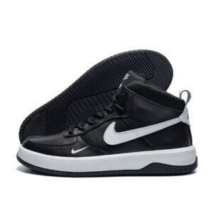 Чоловічі зимові шкіряні кросівки Nike Air Max (N9ч.б. бот)