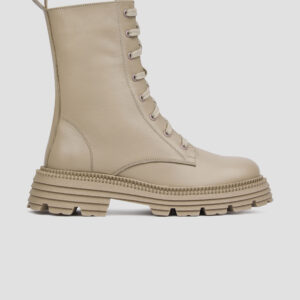 Високі демісезонні черевики зі шнурком та блискавко (vm-astra-33k)