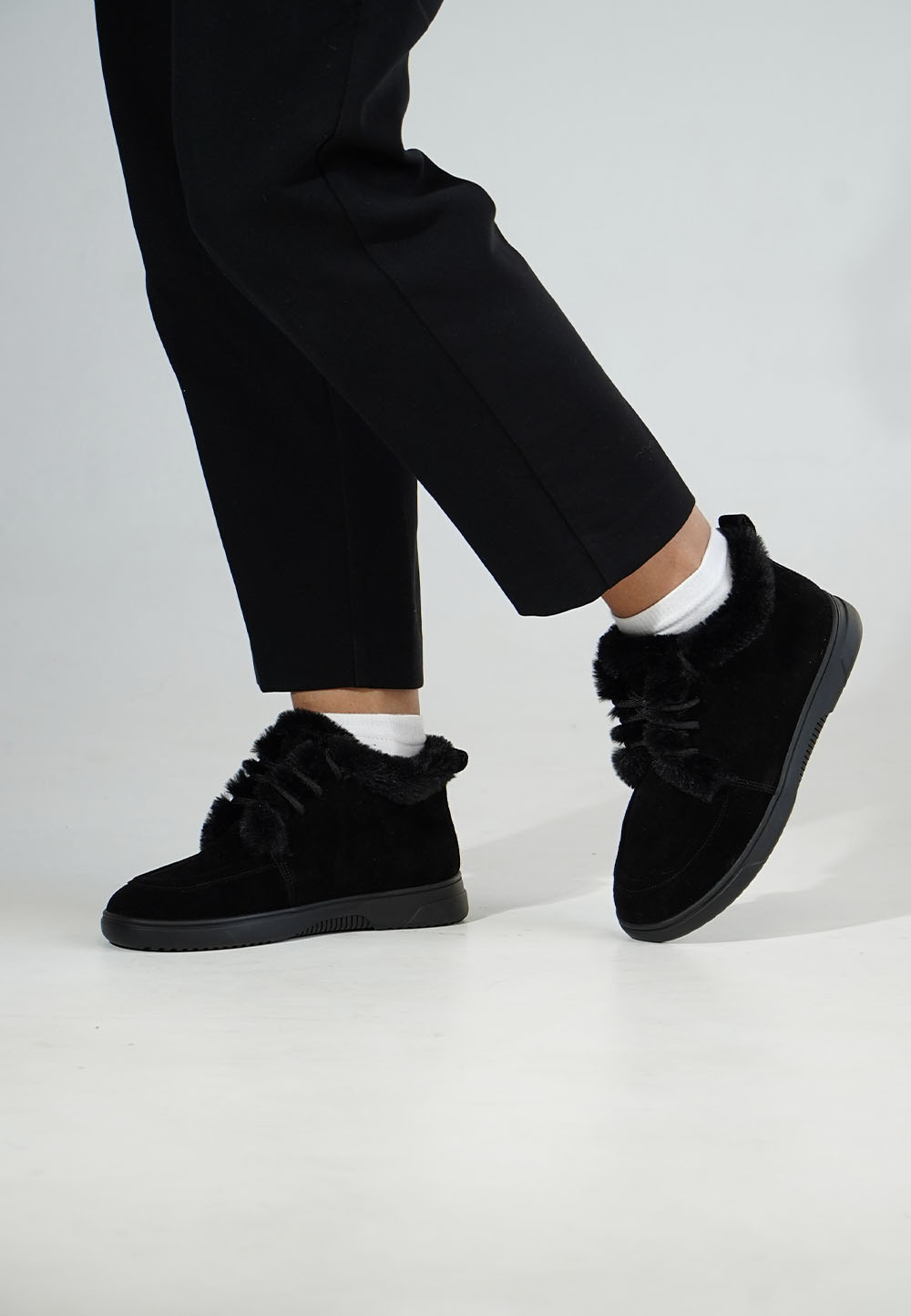 Анатомічні черевики з широким носком — натуральна замша (vm-079-07ch) - Зображення 3