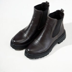 Демісезонні коричневі шкіряні челсі (vm-1018-11k)