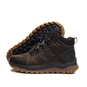 Чоловічі зимові шкіряні черевики Chocolate (and 140-6 кор)