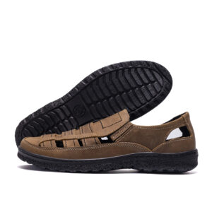 Чоловічі шкіряні літні туфлі Leon Olive