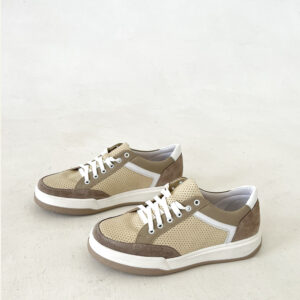 Стильні жіночі кеди кольору капучино (vm-em-16)