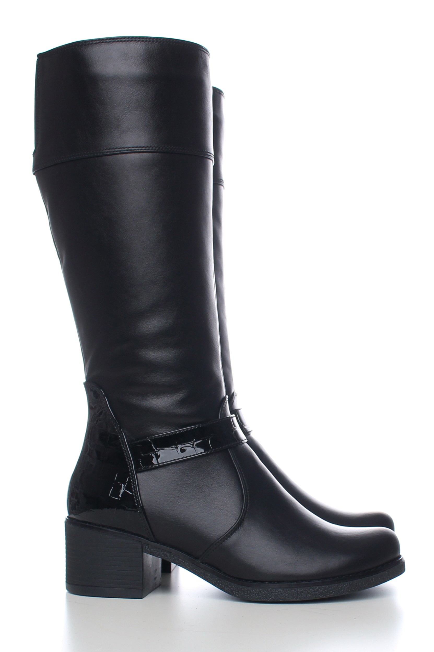 Зимові не високі чоботи на підборах (vm-vlada-08k)