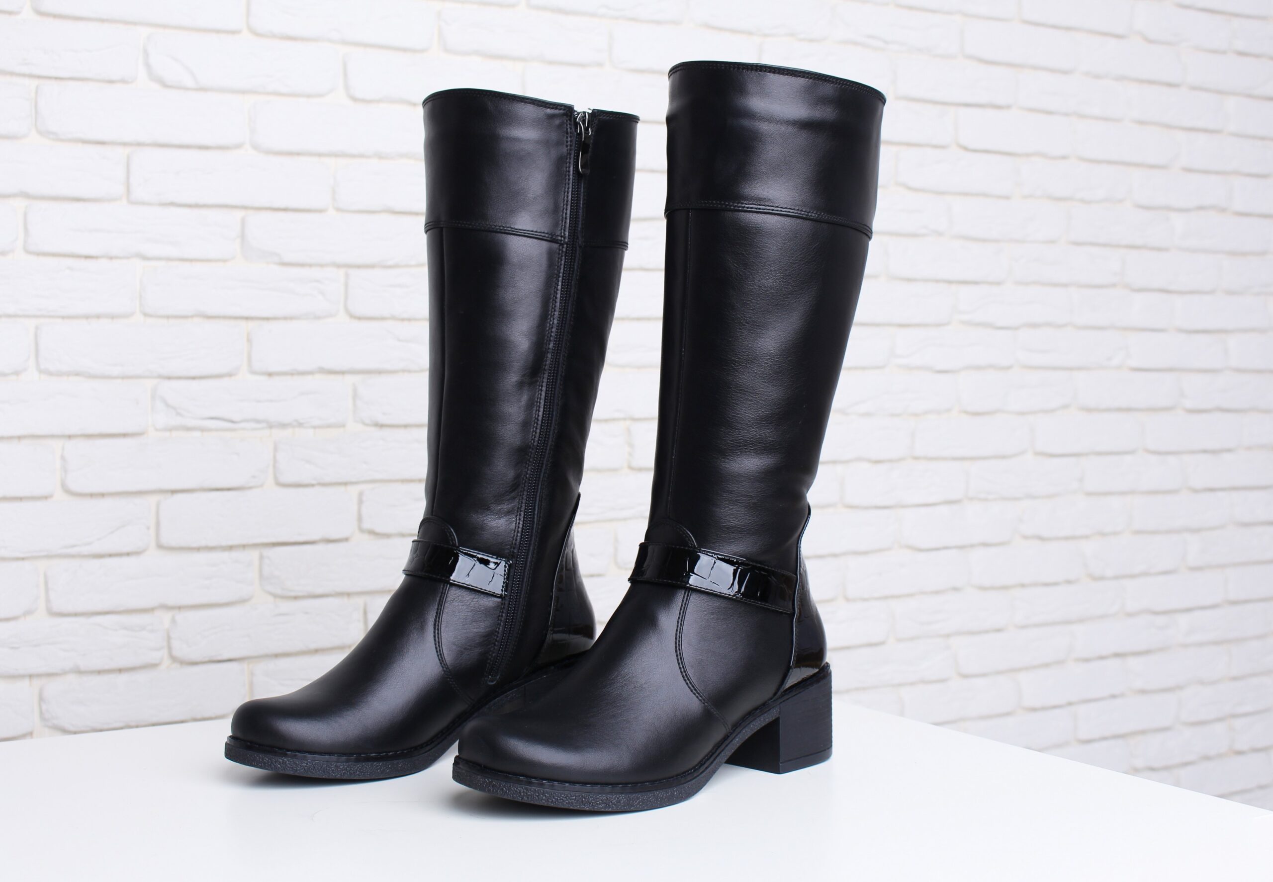 Зимові не високі чоботи на підборах (vm-vlada-08k) - Зображення 2