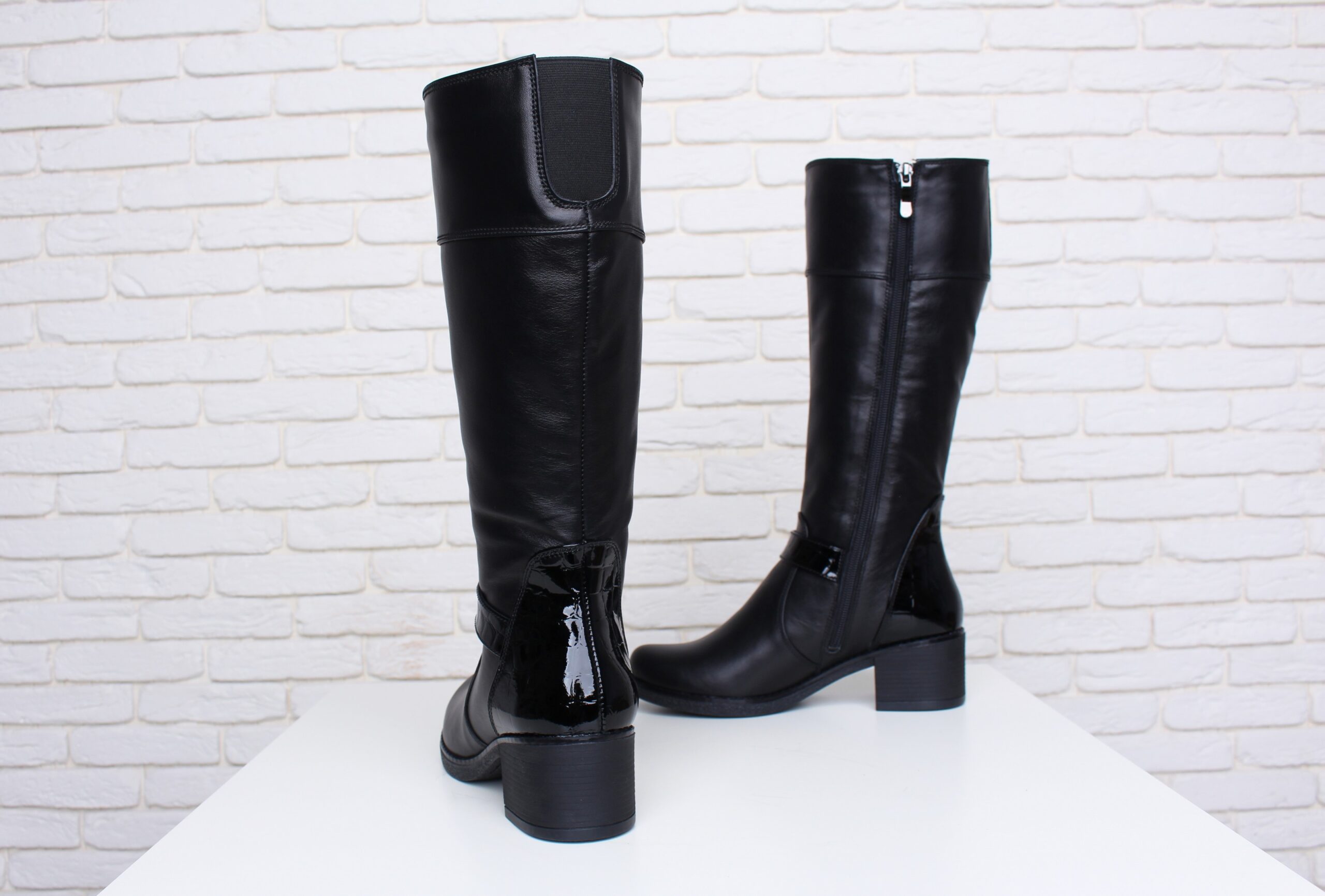 Зимові не високі чоботи на підборах (vm-vlada-08k) - Зображення 3