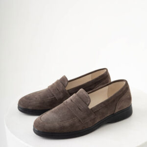 Жіночі коричневі замшеві туфлі (vm-1056-061)