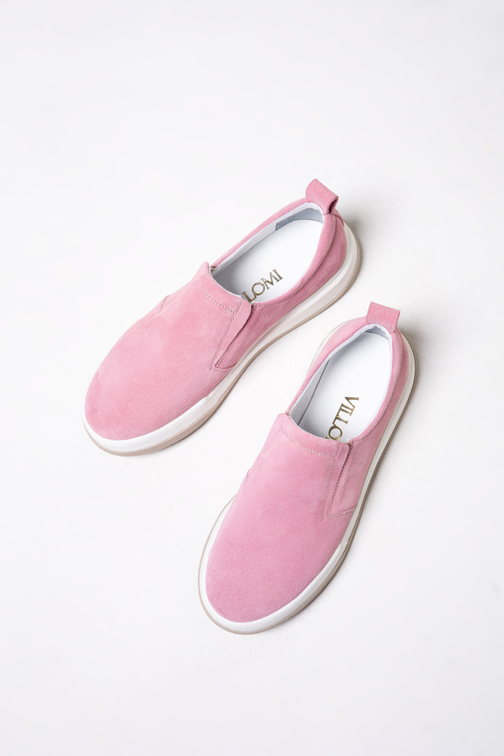 Жіночі рожеві замшеві сліпони (vm-lusi-16r) - Зображення 3