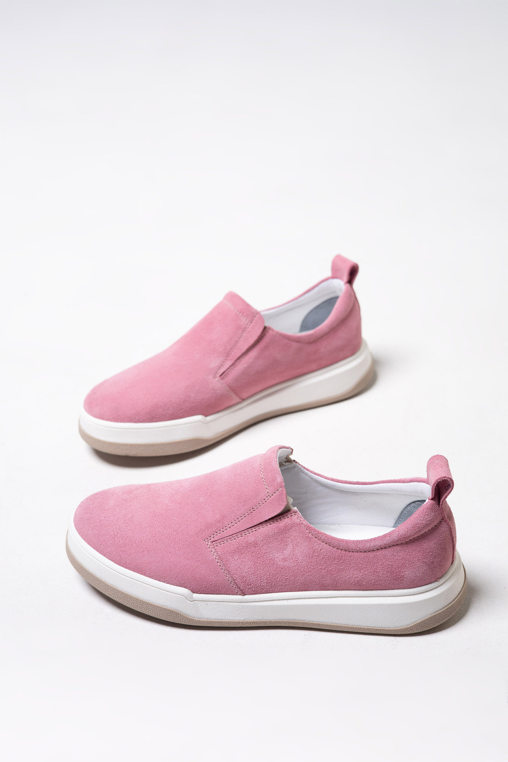 Жіночі рожеві замшеві сліпони (vm-lusi-16r) - Зображення 2