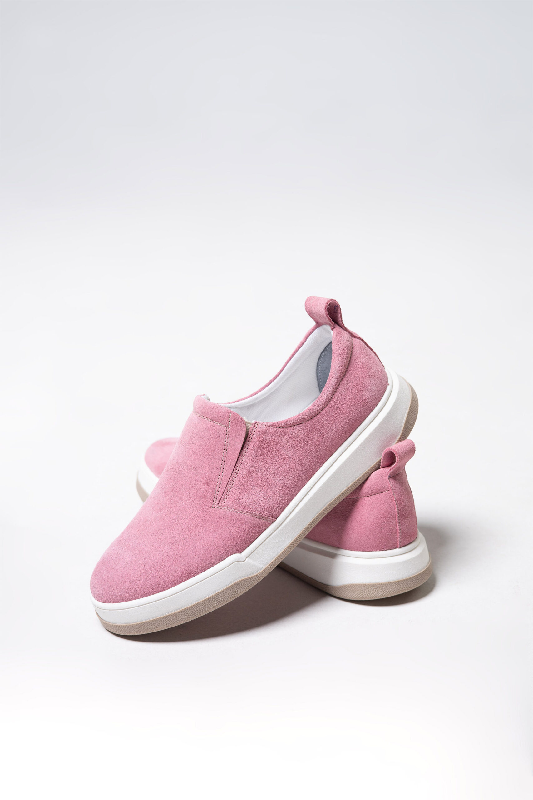 Жіночі рожеві замшеві сліпони (vm-lusi-16r)