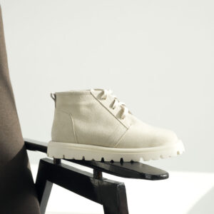 Демі бежеві кеди з натуральної замші, широкий носок (vm-ug-05b)