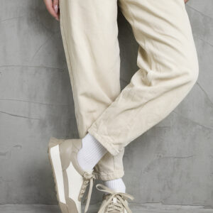 Кросівки із натуральної шкіри комбінація беж та капучино (vm-om-44)