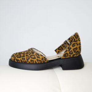 Стильні леопардові відкриті туфлі (vm-001-11L)