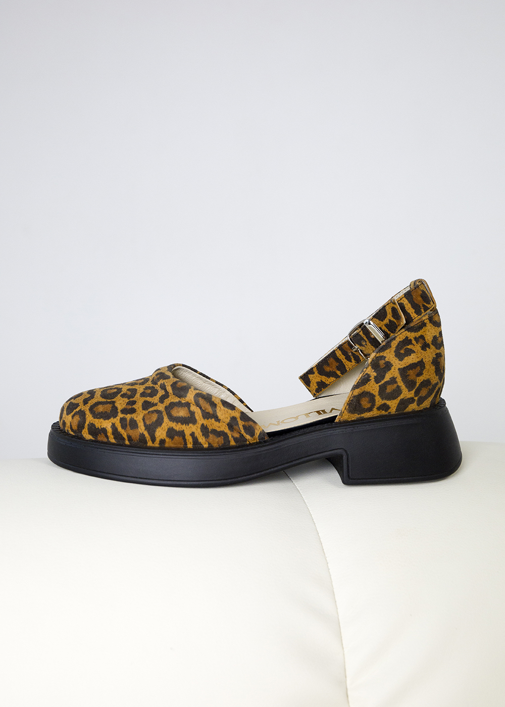 Стильні леопардові відкриті туфлі (vm-001-11L)